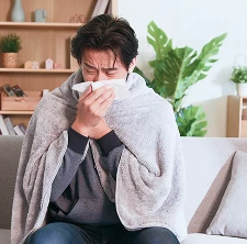 Person with tissue